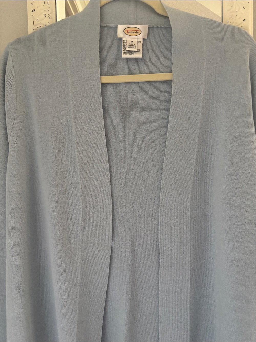 Talbots ladies baby blue sweater size M $20